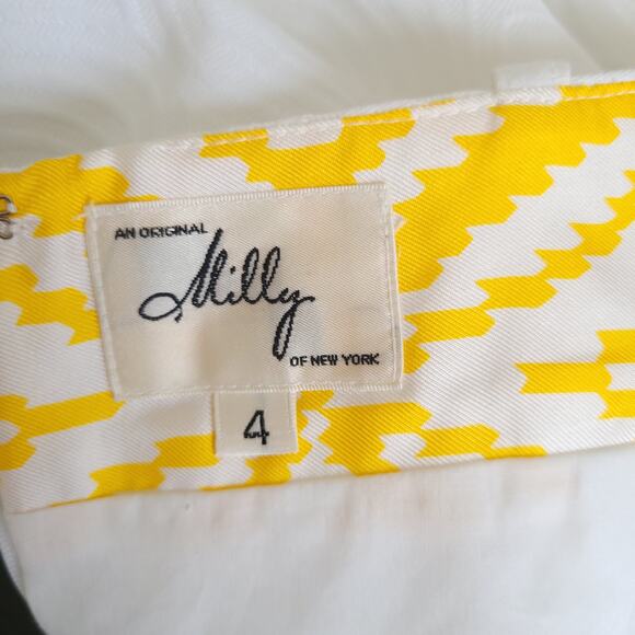 Milly of New York White Skirt Suit Mod 60s Retro Bridal Gold Chain Women 2/4 - Picture 14 of 16